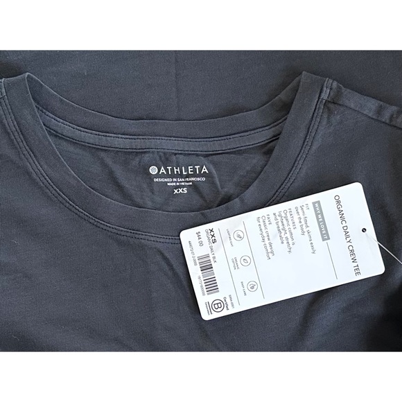NWT Athleta Organic Daily Crew Tee - xxs - Picture 3 of 3